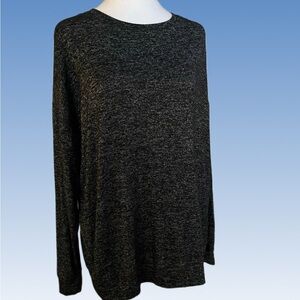 Athleta Charcoal Long Sleeve Top size M